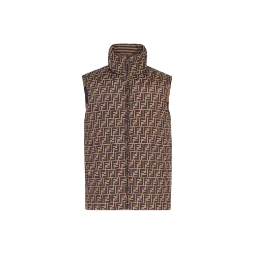 Fendi Коричневый Мужской Пуховик