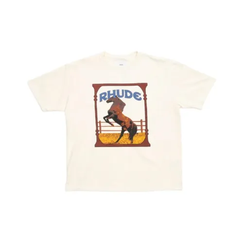 RHUDE Винтажный Белый Мужская Футболка