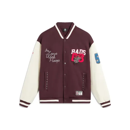 LINING Basketball Collection Бейсбольная куртка Мужская Deep Пурпурно-красный
