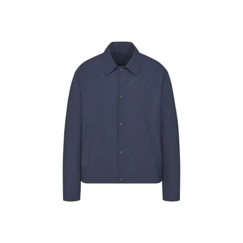 DIOR FW25 Куртки и Пальто Мужской Синий