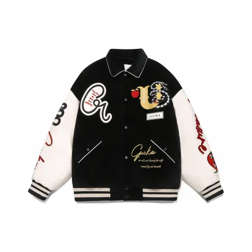 Guuka Бейсбольная куртка Унисекс Черный