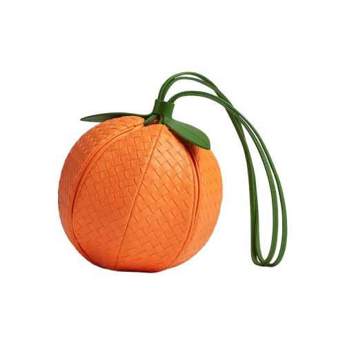 Bottega Veneta Овечья шкура Сумка Женские Папайя Апельсин Авокадо Цвет