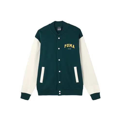 PUMA Бейсбольная куртка Мужская Зеленая