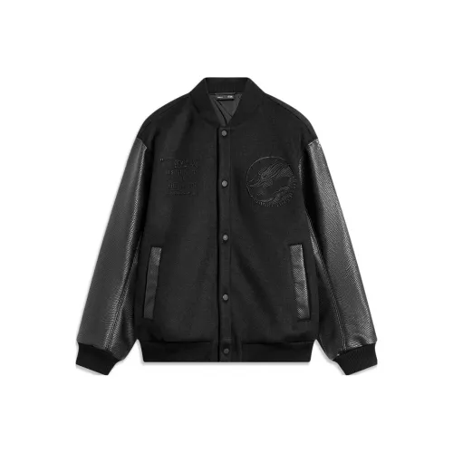 Лайнер Бейсбол Куртка Унисекс Черный