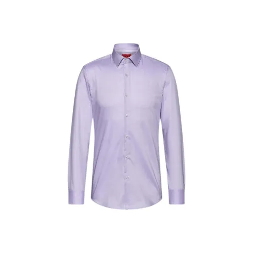 Hugo Boss Фиолетовые Мужские Рубашки