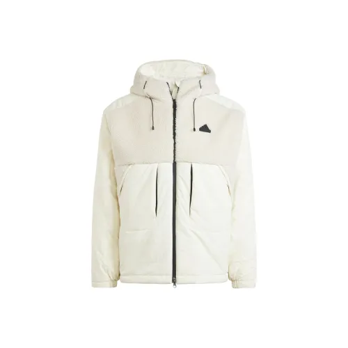 Adidas CITY ESCAPE Velvet Feel Куртка Мужская Боксит Коричневый Нефрит Белый