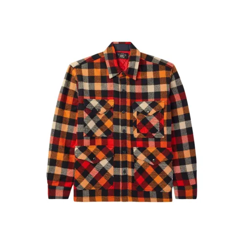 Double RL Куртки и Пальто Мужской Красный Коричневый