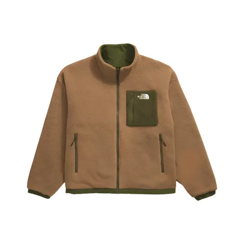 THE NORTH FACE Yumiori Velvet Feel Пальто Мужской Лесной Оливковый Коричневый