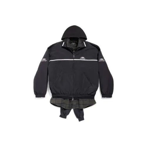 Balenciaga SS24 Куртки и Пальто Свободный крой Унисекс Черный