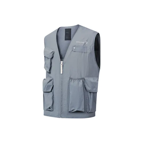 Saucony Светло-синие Мужские жилеты