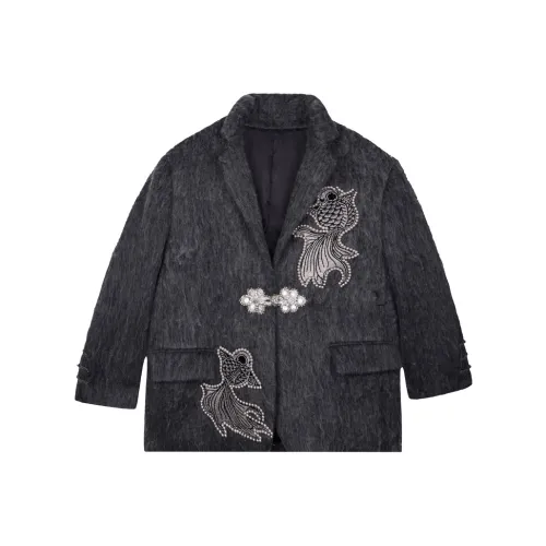 TCH Темно-серый Унисекс Пальто