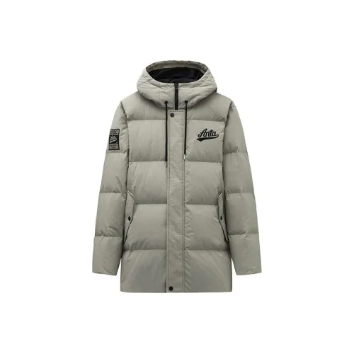 Anta Life Collection Ледниковый серый Мужской Пуховик