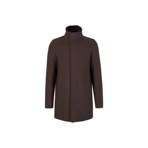 HERNO Коричневое Мужское Пальто