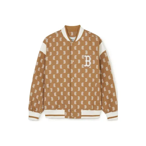 MLB Base Logo SS24 Boston Red Sox Бейсбольная куртка Унисекс Хаки