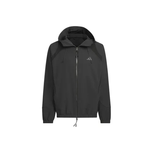 Adidas FUSTL Ткани вязаные Куртка Куртки Пальто Мужской Черный