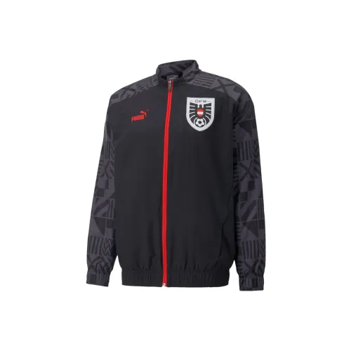 PUMA Austria Football PREMATCH Куртка Мужская Черная