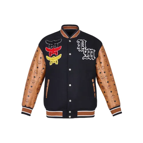 MCM SS23 Бейсбольная куртка Мужская Черная