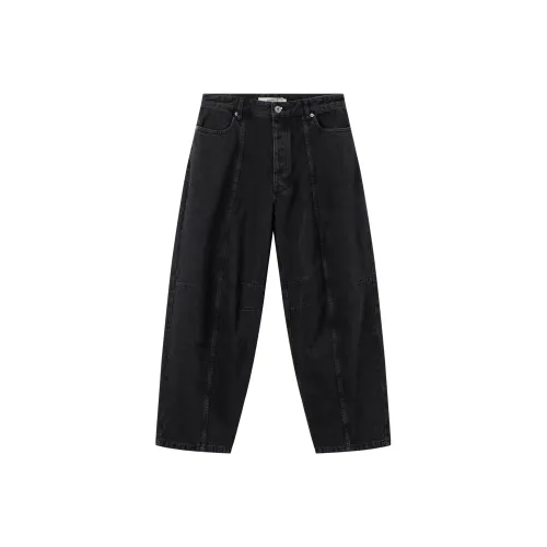 MODITEC Прямой крой Брюки Джинсы Унисекс Черный