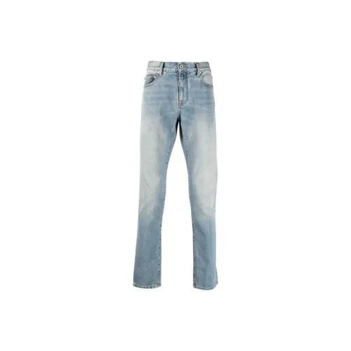 Off Белый SS21 Светло-Синий Мужские Джинсы