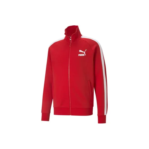 PUMA Iconic T7 Track Куртка DK Куртка Мужская Красная