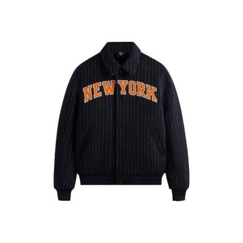 Kith X New York Knicks Co Бренд Темно-синий Унисекс Куртки