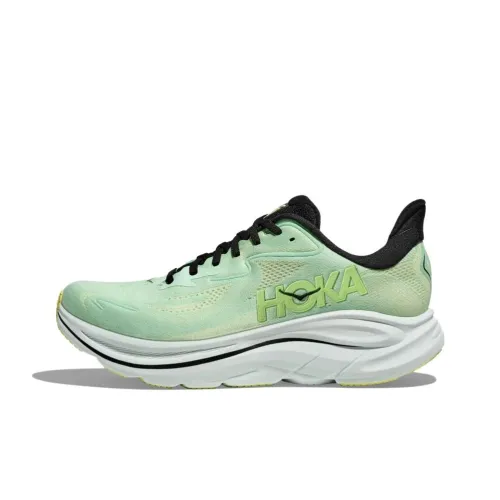 HOKA ONE ONE CLIFTON 10 Противоскользящий Устойчивый к истиранию Низкий Топ Повседневные Беговые кроссовки Мужские Зеленые