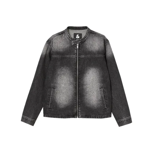 JACK&JONES Темно-серый деним 5A16 Мужские куртки