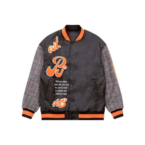 PAULASARA Бейсбольная куртка Унисекс Кофе