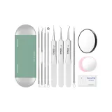 [Ультра-острая нижняя заколка (3 стиля) + Ультра-острая игла] + [4 шт. набор] + [5 линз + спиртовые ватные палочки]