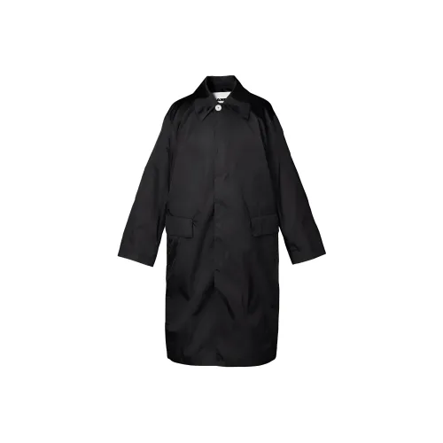 JIL SANDER Мужское черное пальто