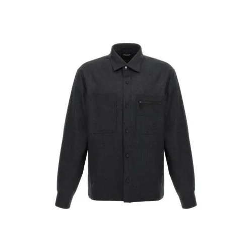 Ermenegildo Zegna Черные Мужские Куртки