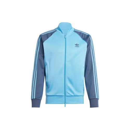 Adidas Originals ADICOLOR CLASSICS SST TRACK FW24 Куртки Пальто Мужской Половина Синий Градиент