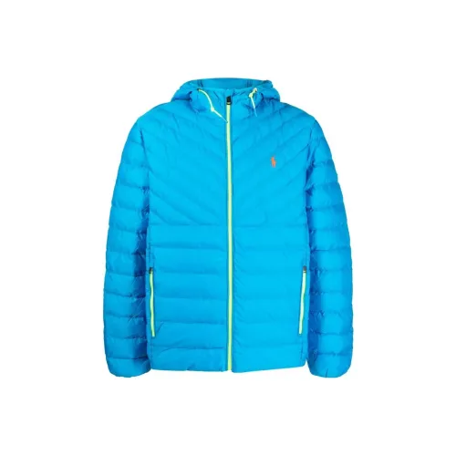 Polo Ralph Lauren FW23 Хлопковый пуховик Мужской Небесно-голубой