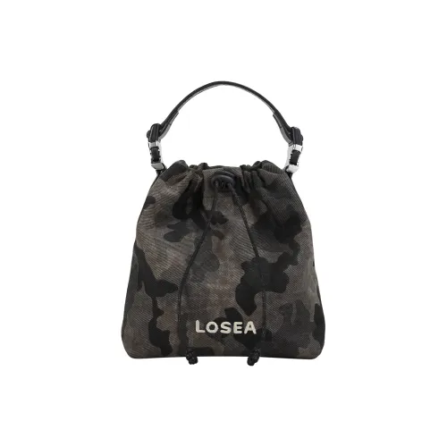 LOSEA Хлопок Плечевая сумка Маленькая Женская Камуфляж Серый