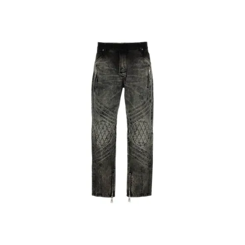 BALMAIN Серый Мужской Джинсы