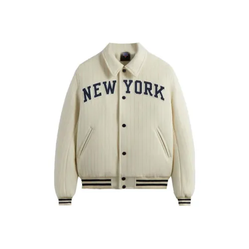 Kith X New York Knicks Co Бренд Белая Унисекс Куртка