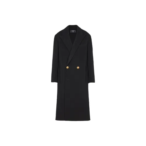 BALMAIN Черное Мужское Пальто