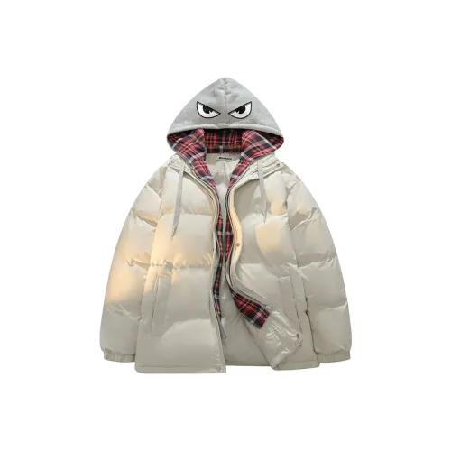 BRUMAIRE Хлопковый пуховик Unisex Light Абрикос + Серый в клетку