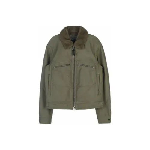 TOM FORD Куртки и Пальто Мужской Оливковый