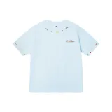 Лазурный синий [Плотная вышивка, рваные]