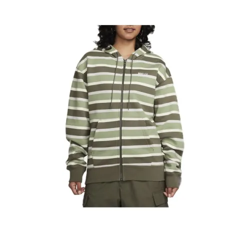 Nike Full Zip Fleece Skate Hoodie Куртки и пальто Унисекс Оливково-зеленый