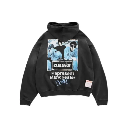 REPRESENT Черная унисекс толстовка