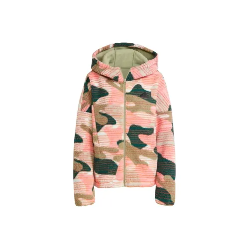 Adidas Sportswear Бархат Feel Пальто Унисекс TENT Зеленый Полу-Розовый Fireworks