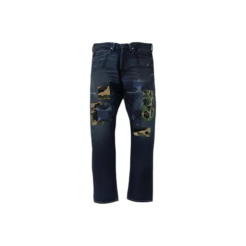 A BATHING APE Индиго Мужские Джинсы