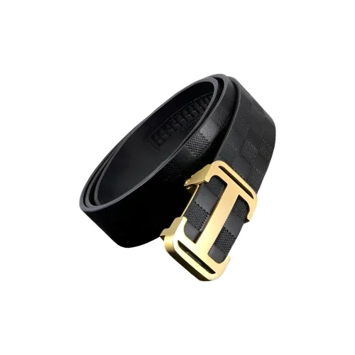 ROSEROOEN Ремни из натуральной коровьей кожи мужские черные золотые серебряные ширина 3,5 см