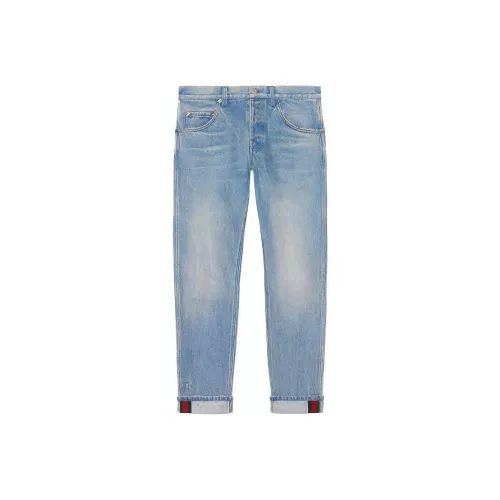 GUCCI Blue Men's Jeans GUCCI Синий Мужские Джинсы