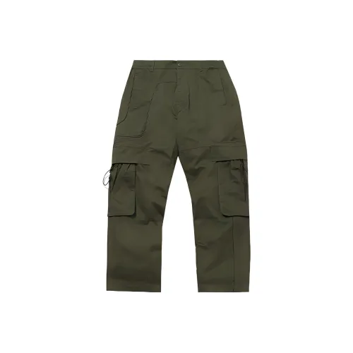 LINING Темно-оливково-зеленые мужские карго-брюки