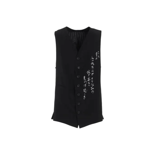 Yohji Yamamoto Pour Homme SS25 Жилет Мужской Черный