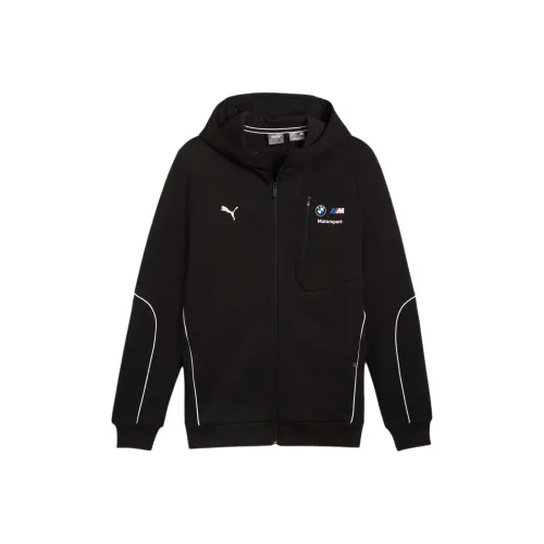 PUMA BMW M Motorsport SS24 С капюшоном Свитшот Куртки и Пальто Мужской Черный