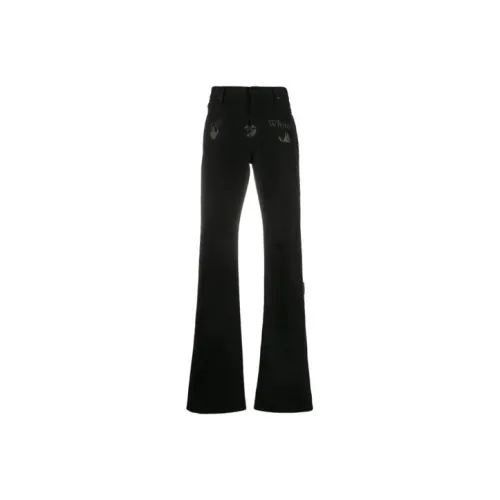 Off Белый FW20 Черный Мужские Джинсы